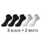 5 Pairs/Set Men's Cotton Short Socks Thin Black White Business Men Boat Sock Soft Breathable Solid Color Summer Male Ankle Socks