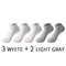 5 Pairs/Set Men's Cotton Short Socks Thin Black White Business Men Boat Sock Soft Breathable Solid Color Summer Male Ankle Socks