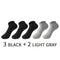5 Pairs/Set Men's Cotton Short Socks Thin Black White Business Men Boat Sock Soft Breathable Solid Color Summer Male Ankle Socks