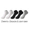 5 Pairs/Set Men's Cotton Short Socks Thin Black White Business Men Boat Sock Soft Breathable Solid Color Summer Male Ankle Socks