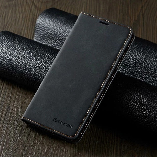 Ultra Slim Leather Case for Samsung A71 A51 A41 A01 S10e Note 20 S21 Ultra S20 S10 Plus Flip Cover A70 A50 A40 A20e A10 S9 S8 S7