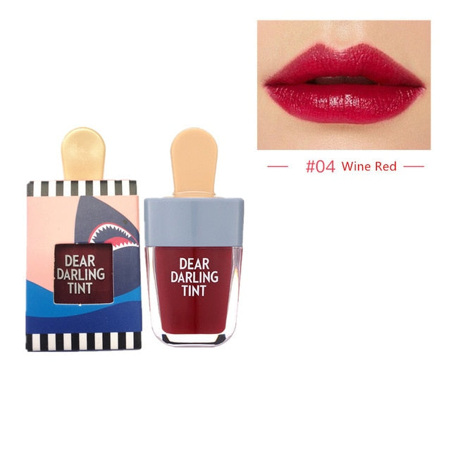 LIPHOP 6 Colors Ice Cream Lip Tint Long-Lasting Liquid Lipstick Waterproof Sexy Matte Lip Gloss Tattoo Makeup