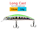 SEALURER Fishing lure 1pcs Pike Bait Minnow 11cm 10.5g Jerkbait Deep Swim Wobblers Crankbait