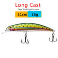 SEALURER Fishing lure 1pcs Pike Bait Minnow 11cm 10.5g Jerkbait Deep Swim Wobblers Crankbait