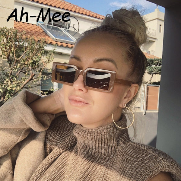 Small Square Sunglasses Women Men Trendy Vintage Brand Design Green Gradient Lens Sun Glasses For Female Eyewear UV400