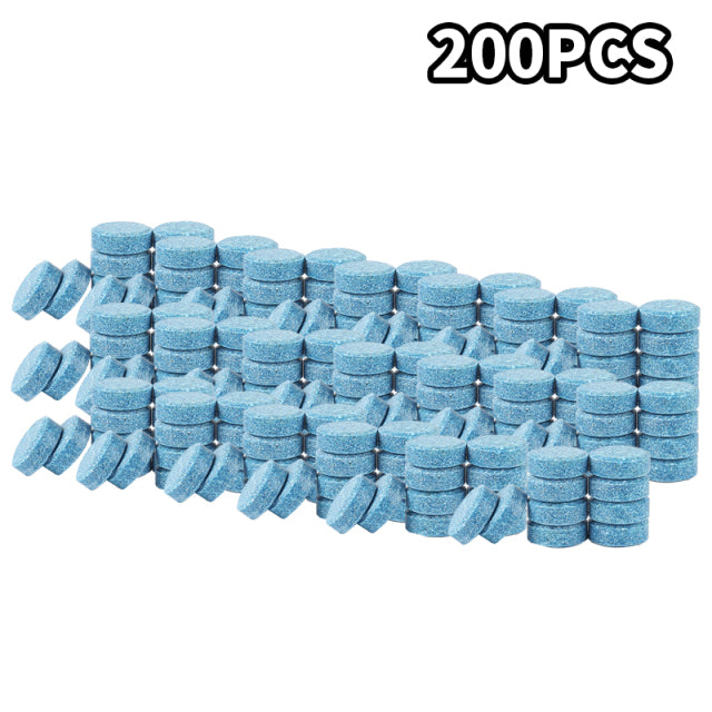 200pcs(1Pc=4L) Car Windshield Wiper Glass Washer Auto Solid Cleaner Compact Effervescent Tablets Window Repair Car Accessories