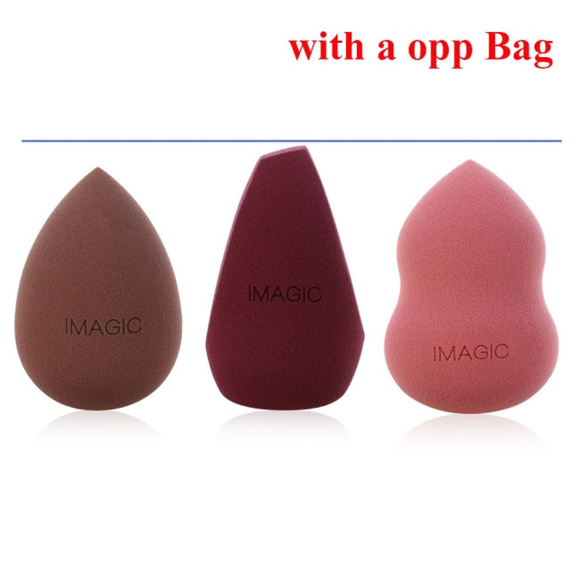 Different Sizes Makeup Sponge Dry&Wet Use Cosmetic Puff Sponge maquiagem Foundation Powder Blush Beauty Tools with Storage Box