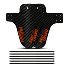 2pcsNew Mountain Bike Accessories Mudguard 3D Carbon Fiber Twill Cycling Mtb Fenders Rear Mud Guard Wings for Road Bicycle Goods