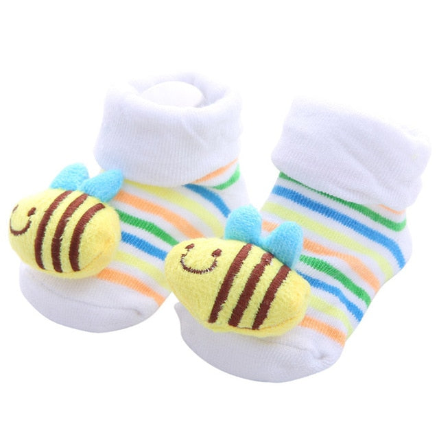 1 Pair Baby Boy Socks Cotton Baby Socks Rubber Anti Slip Boy Girl Floor Kids Toddlers Sock Spring Animal Infant Newborn Gift
