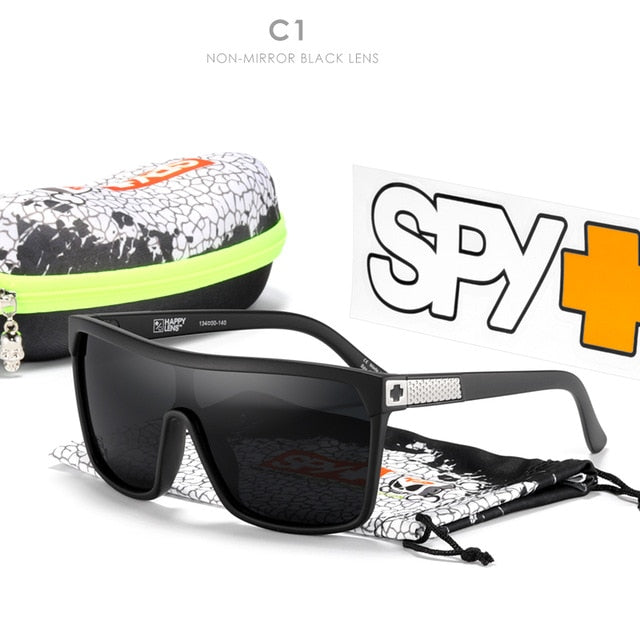 HELM Polarized Sunglasses Men Classic Square Unisex Sun Glasses Ken Block With Original Box Happy 43 Lense