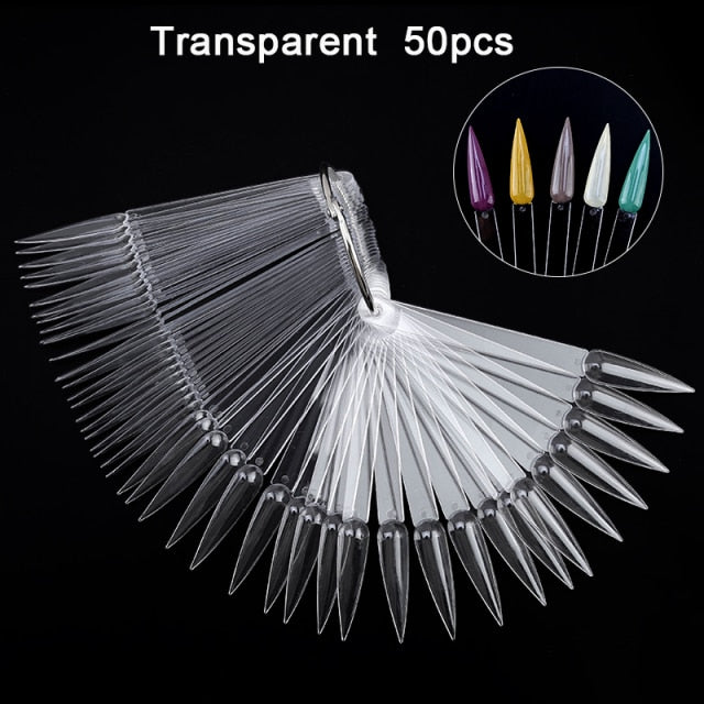 False Nail Tips Color Card Practice Display Showing Shelf Tools Buckle Ring Manicure DIY Nail Display Nail Art Practice tool