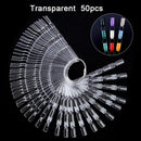 False Nail Tips Color Card Practice Display Showing Shelf Tools Buckle Ring Manicure DIY Nail Display Nail Art Practice tool