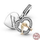 CODEDOG 100% Real 925 Sterling Silver Pink Enamel Lotus Charms Beads Fit Original Pandora Bracelet For Women Jewelry Making