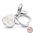 CODEDOG 100% Real 925 Sterling Silver Pink Enamel Lotus Charms Beads Fit Original Pandora Bracelet For Women Jewelry Making