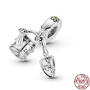 CODEDOG 100% Real 925 Sterling Silver Pink Enamel Lotus Charms Beads Fit Original Pandora Bracelet For Women Jewelry Making