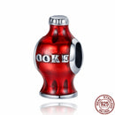 CODEDOG 100% Real 925 Sterling Silver Pink Enamel Lotus Charms Beads Fit Original Pandora Bracelet For Women Jewelry Making