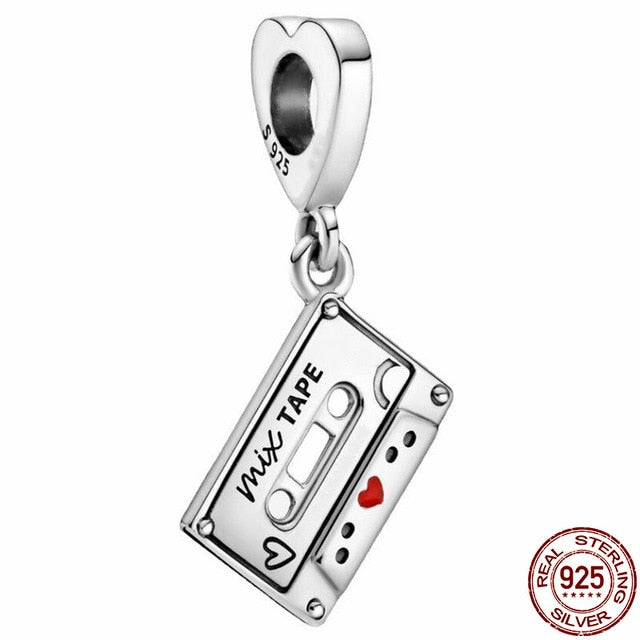 CODEDOG 100% Real 925 Sterling Silver Pink Enamel Lotus Charms Beads Fit Original Pandora Bracelet For Women Jewelry Making