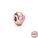 CODEDOG 100% Real 925 Sterling Silver Pink Enamel Lotus Charms Beads Fit Original Pandora Bracelet For Women Jewelry Making