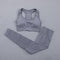 Seamless Women  yoga set Workout Gym Long Sleeve Fitness Crop Top High Waist Leggings Sport Clothing Suits