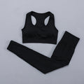 Seamless Women  yoga set Workout Gym Long Sleeve Fitness Crop Top High Waist Leggings Sport Clothing Suits