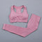 Seamless Women  yoga set Workout Gym Long Sleeve Fitness Crop Top High Waist Leggings Sport Clothing Suits