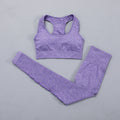 Seamless Women  yoga set Workout Gym Long Sleeve Fitness Crop Top High Waist Leggings Sport Clothing Suits