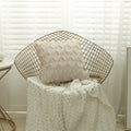 3D Rhombus Plush Pillow Cover Geometric Decorative Throw Pillow Case Soft Cozy Bed Sofa Cushion Cover for Nordic Home Fall Decor