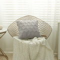 3D Rhombus Plush Pillow Cover Geometric Decorative Throw Pillow Case Soft Cozy Bed Sofa Cushion Cover for Nordic Home Fall Decor