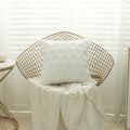 3D Rhombus Plush Pillow Cover Geometric Decorative Throw Pillow Case Soft Cozy Bed Sofa Cushion Cover for Nordic Home Fall Decor