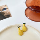 AOMU 2020 New Japan Korean Cherry Fruit Shaped Drop Earrings For Women Sweet Girls Cute Brincos Line Pendientes Jewelry Gifts