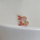 AOMU 2020 New Japan Korean Cherry Fruit Shaped Drop Earrings For Women Sweet Girls Cute Brincos Line Pendientes Jewelry Gifts