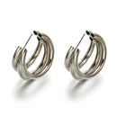 Golden Big hoop Earrings Korean Geometry Metal Gold Earrings For women Female Retro Drop Earrings 2021 Trend Fashion Jewelry