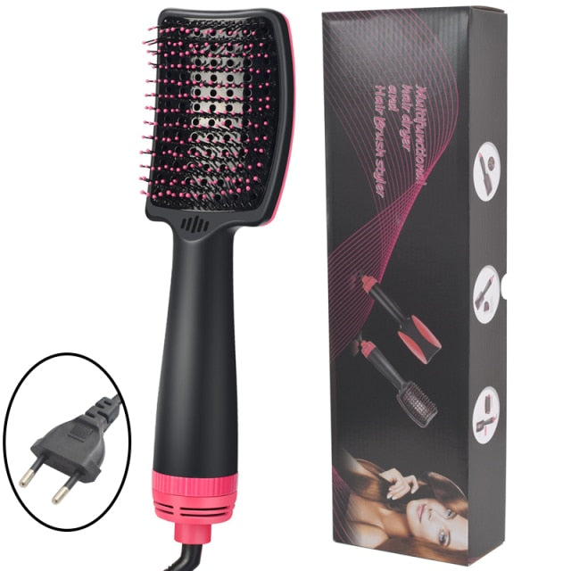 2 in 1 One Step Hair Dryer And Volumizer  Electric Hair Dryer Brush  Dryer Comb Hair Straightener Curling Iron Comb Brush