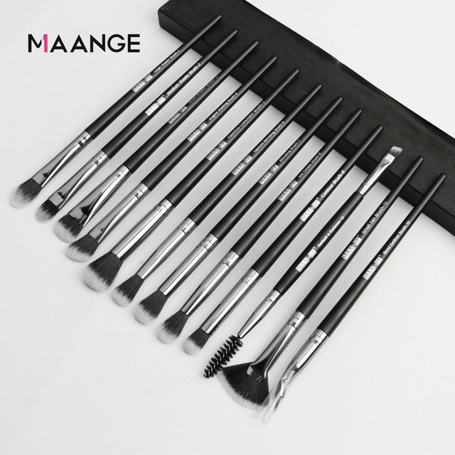 MAANGE Makeup Brushes Pro Pink Brush Set Powder EyeShadow Blending Eyeliner Eyelash Eyebrow Make up Beauty Cosmestic Brushes