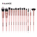 MAANGE Makeup Brushes Pro Pink Brush Set Powder EyeShadow Blending Eyeliner Eyelash Eyebrow Make up Beauty Cosmestic Brushes