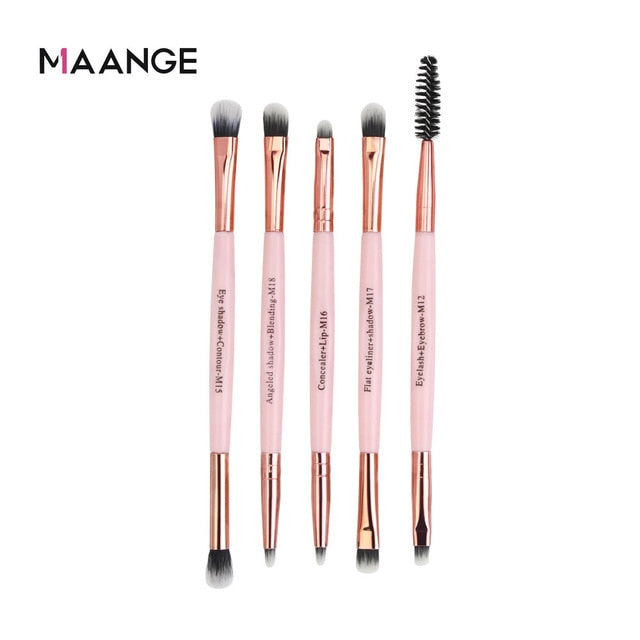 MAANGE Makeup Brushes Pro Pink Brush Set Powder EyeShadow Blending Eyeliner Eyelash Eyebrow Make up Beauty Cosmestic Brushes