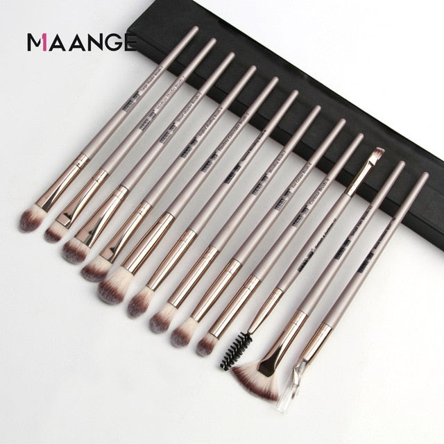 MAANGE Makeup Brushes Pro Pink Brush Set Powder EyeShadow Blending Eyeliner Eyelash Eyebrow Make up Beauty Cosmestic Brushes