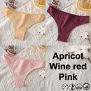 M-XXL Cotton Panties Women's Thong Briefs Cotton Underwear Sexy Lingerie Panties Female Underpants G-String Girl Pantys 3PCS/Set