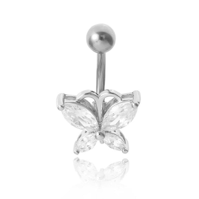 14G 316L surgical steel bar Nickel-free Retail Snake belly button ring fashion lizard lady body piercing navel belly jewelry