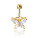 14G 316L surgical steel bar Nickel-free Retail Snake belly button ring fashion lizard lady body piercing navel belly jewelry