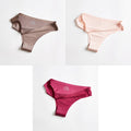 3 Pcs Panties Women Underwear Sexy Sports Seamless Female Lingerie T-back G-string Thong Woman Underwear Ice Silk New BANNIROU