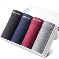 4Pcs/Lot Men's Panties Boxer Print Underwear Cotton Shorts For Male Couple Sexy Set Calecon Large Size Underpants L-5XL