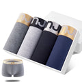 4Pcs/Lot Men's Panties Boxer Print Underwear Cotton Shorts For Male Couple Sexy Set Calecon Large Size Underpants L-5XL