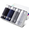 4Pcs/Lot Men's Panties Boxer Print Underwear Cotton Shorts For Male Couple Sexy Set Calecon Large Size Underpants L-5XL