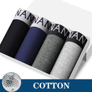 4Pcs/Lot Men's Panties Boxer Print Underwear Cotton Shorts For Male Couple Sexy Set Calecon Large Size Underpants L-5XL
