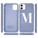 Custom Name Initial letter Diy Phone Case For iphone SE  6 6S 7 8 Plus X XS XR XS Max 11 Pro 12 Mini MAX Liquid Silicone Case