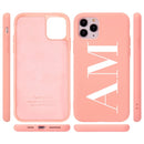 Custom Name Initial letter Diy Phone Case For iphone SE  6 6S 7 8 Plus X XS XR XS Max 11 Pro 12 Mini MAX Liquid Silicone Case