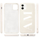 Custom Name Initial letter Diy Phone Case For iphone SE  6 6S 7 8 Plus X XS XR XS Max 11 Pro 12 Mini MAX Liquid Silicone Case