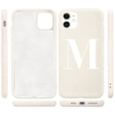 Custom Name Initial letter Diy Phone Case For iphone SE  6 6S 7 8 Plus X XS XR XS Max 11 Pro 12 Mini MAX Liquid Silicone Case