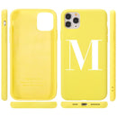 Custom Name Initial letter Diy Phone Case For iphone SE  6 6S 7 8 Plus X XS XR XS Max 11 Pro 12 Mini MAX Liquid Silicone Case